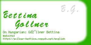 bettina gollner business card